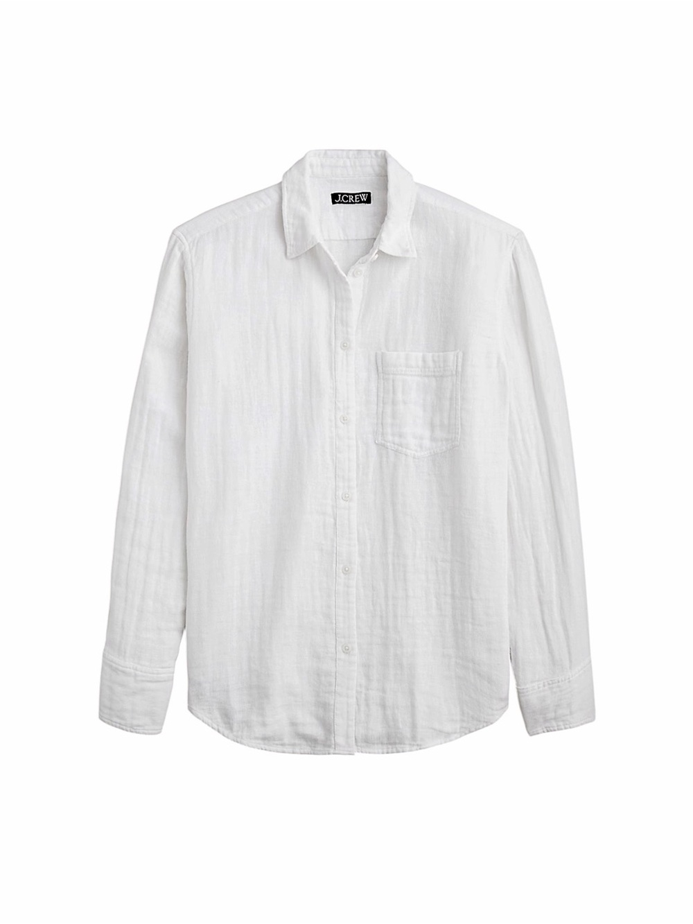 NWT – J.Crew – Garçon Classic Shirt Cotton Linen Gauze – White – Sz. 10